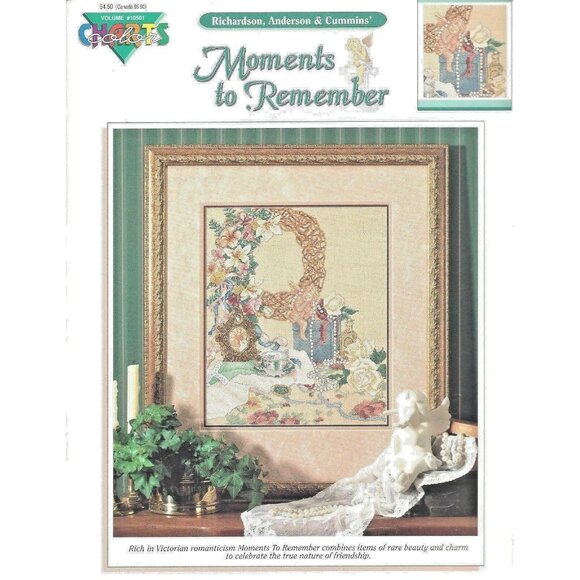 Cross Stitch Color Charts Moments To Remember Pattern Sampler 10501 Victorian - Picture 2 of 4